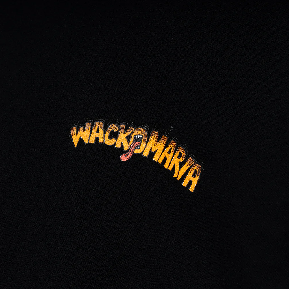 Wacko Maria x Tim Lehi Washed Heavy Weight Crew Neck Type-1 L/S Tee | Black - Image 3