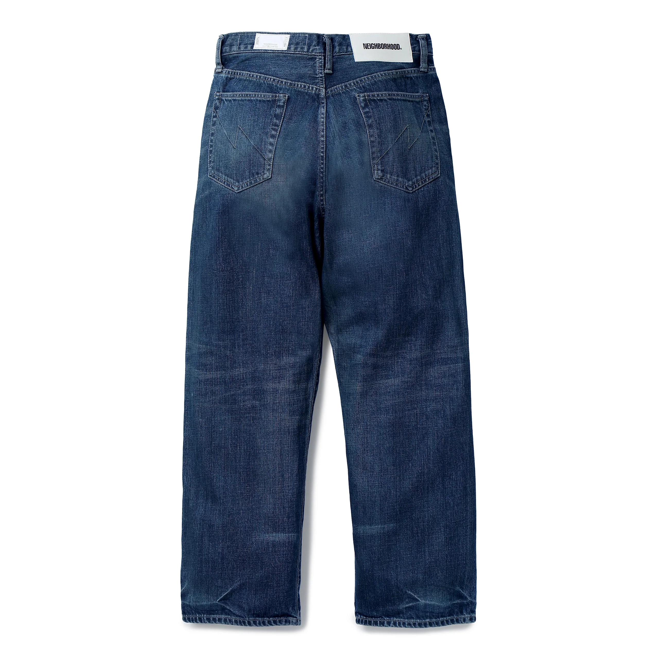 Washed Denim DP Wide Pants | Indigo - Image 2