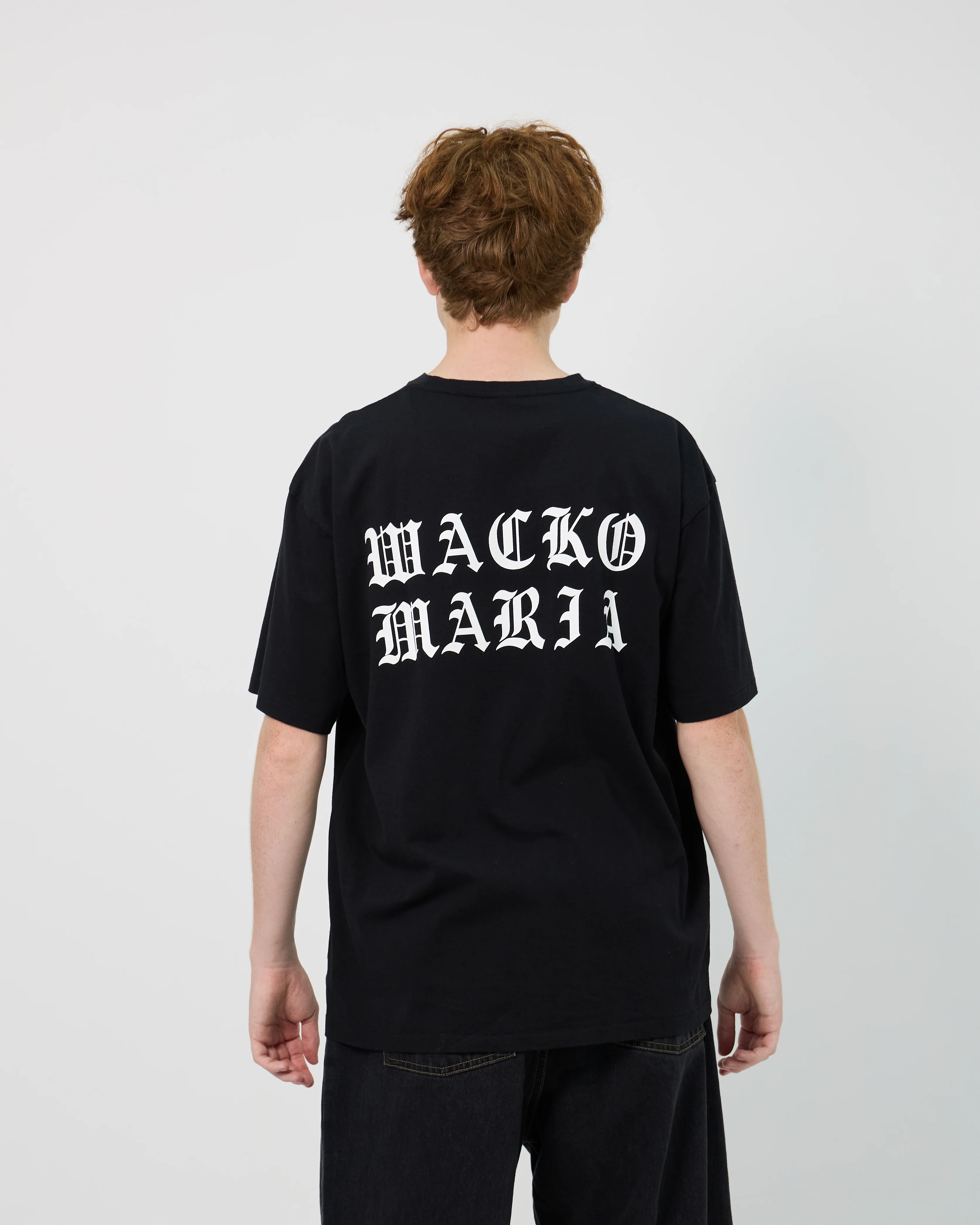 Washed Heavy Weight Crewneck Type-4 Tee | Black - Image 5