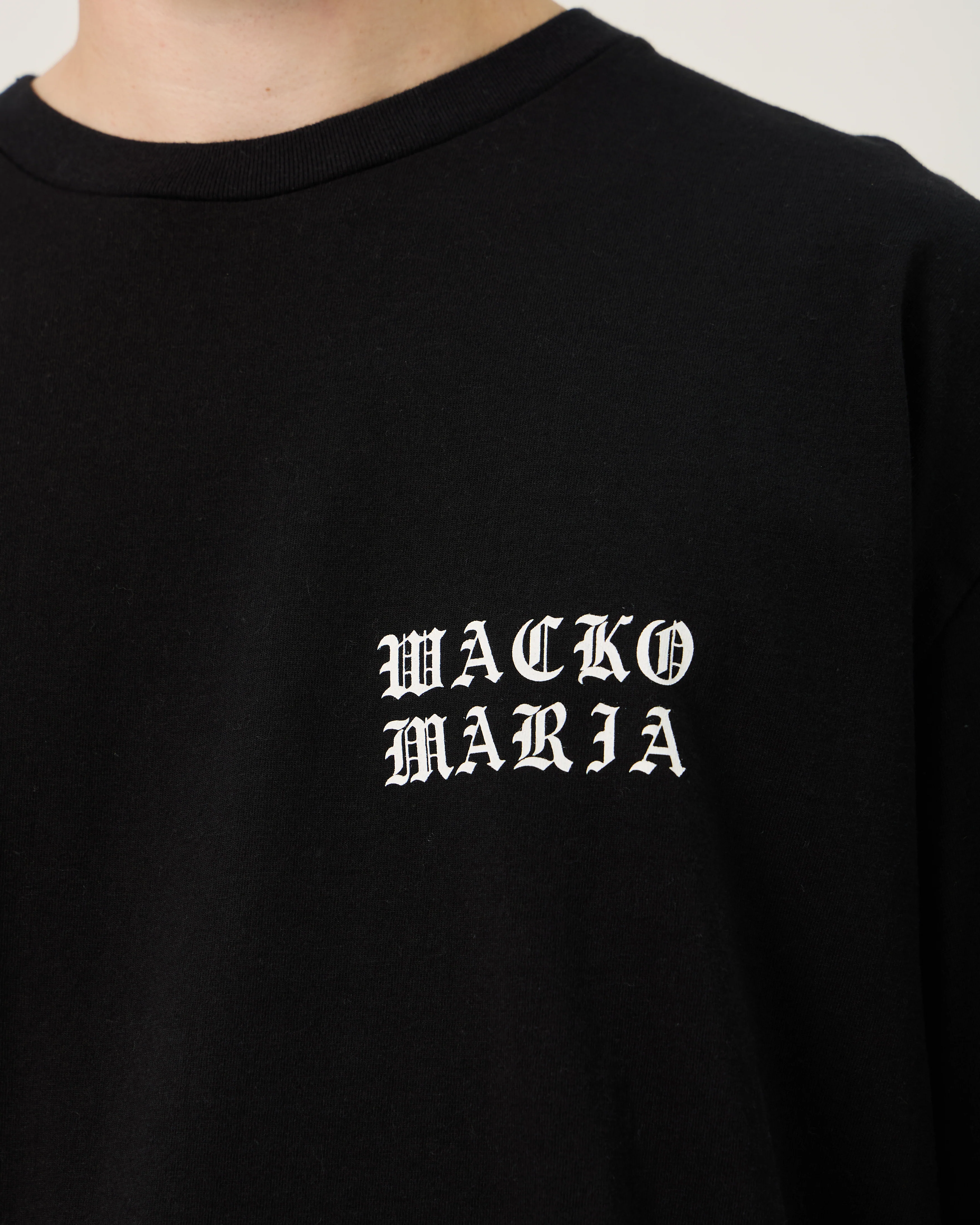 Washed Heavy Weight Crewneck Type-4 Tee | Black - Image 6
