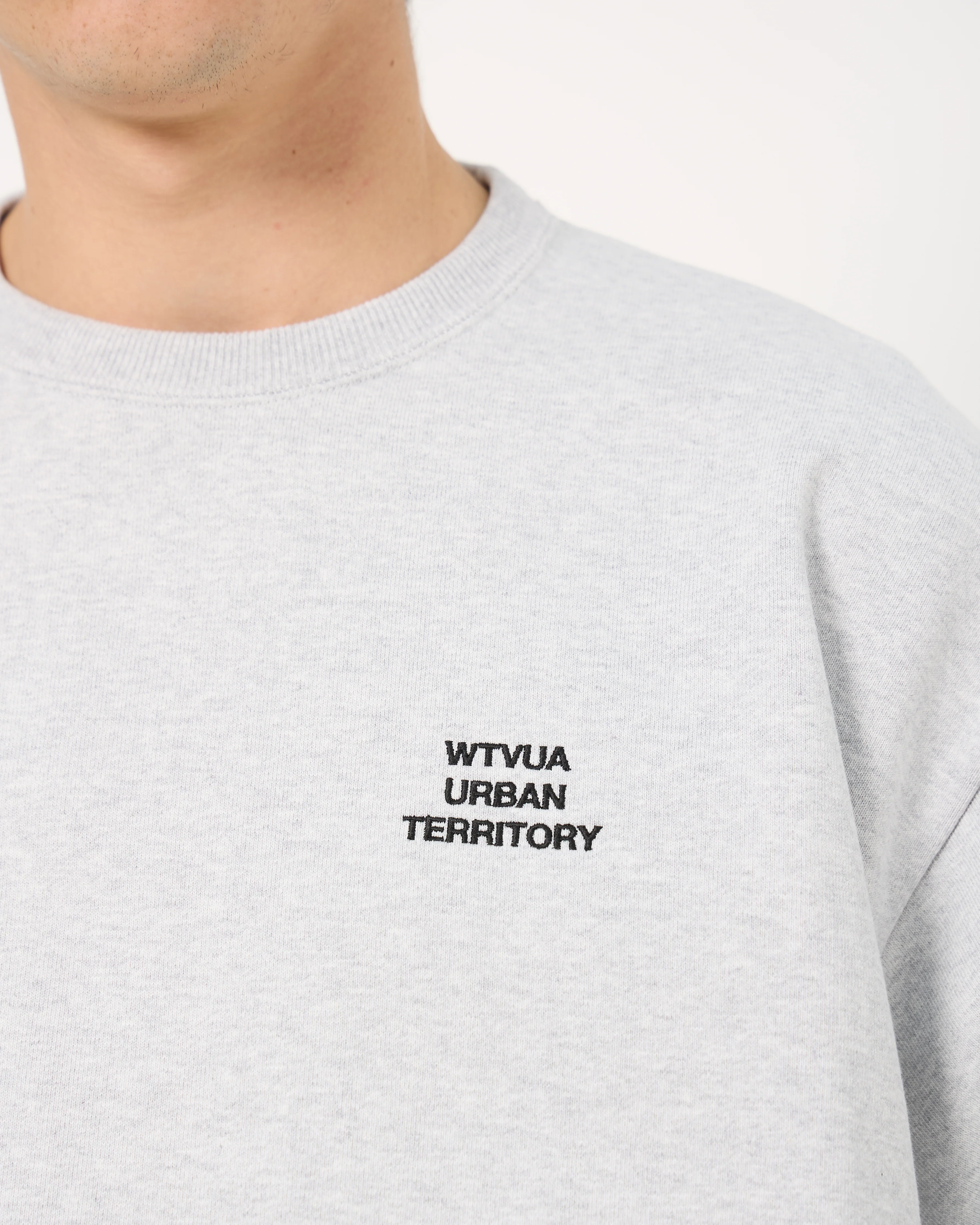 WUT / Sweater / Cotton | Ash Gray - Image 5