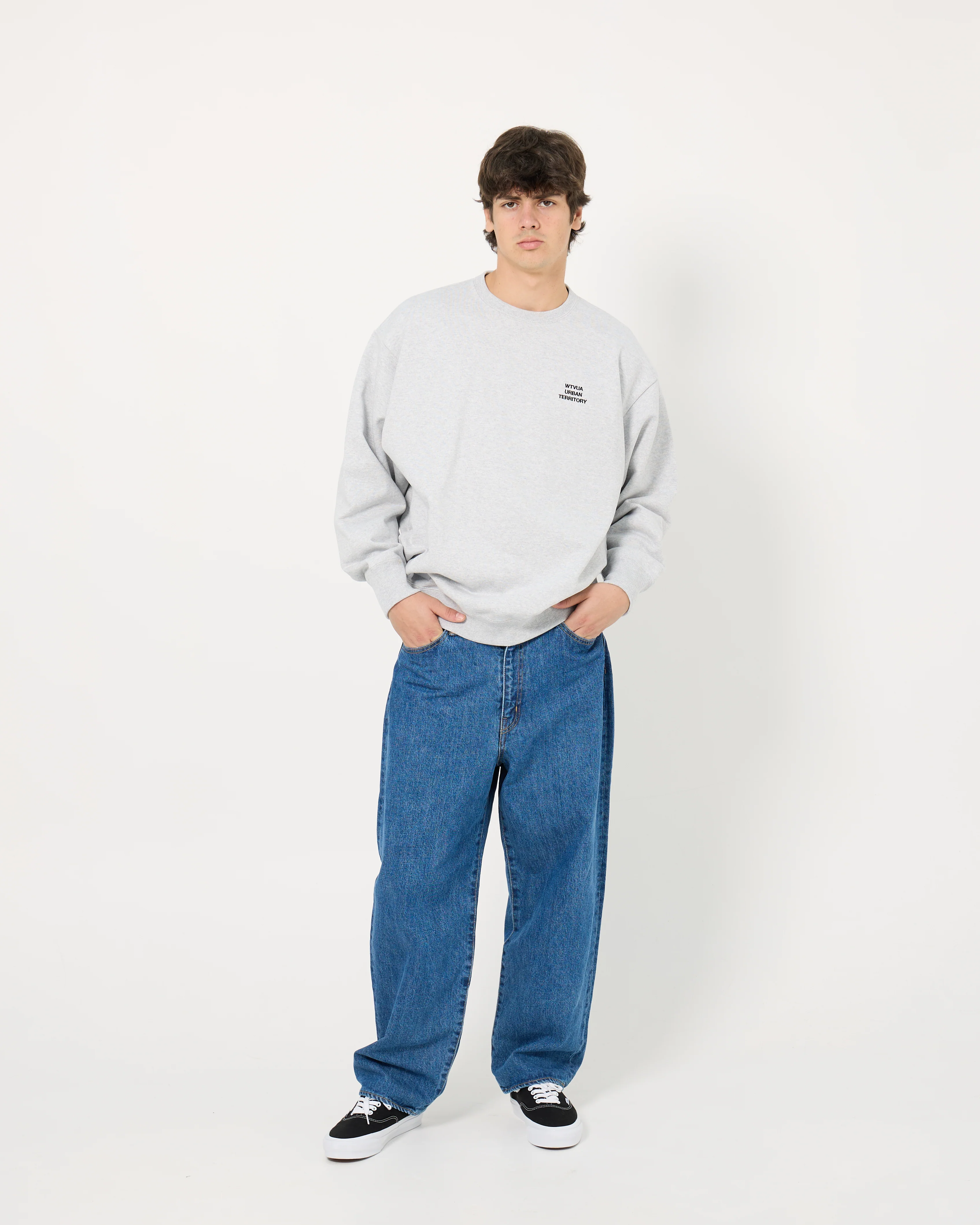 WUT / Sweater / Cotton | Ash Gray - Image 7