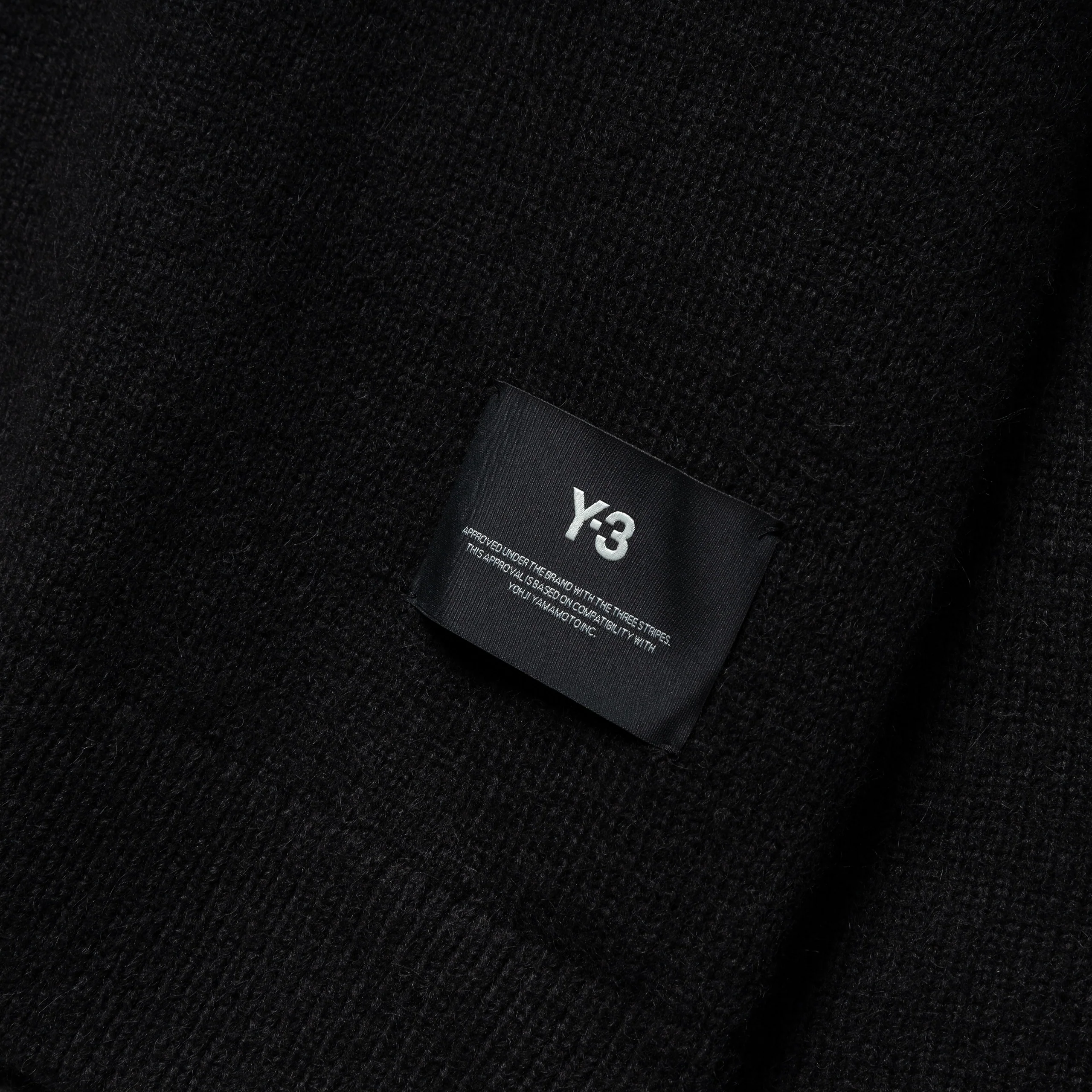 Y-3 Chito Graphic Knitted Cardigan | Black - Image 3